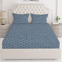 Layers Firenze 100% Cotton Double Size Bedsheet with Pillow Cover Set 140TC Light Weight, All Season Comfort (Ethnic Pattern,Multi)...