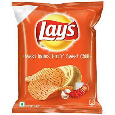 Lays Potato Chips, Hot n Sweet Chilli Pouch, 28g