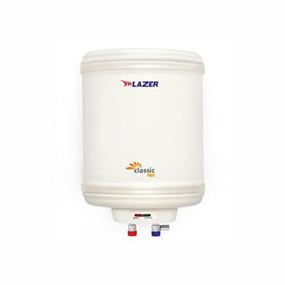 Lazer Classic Neo 10 liter 304L Stainless Steel 4 Star Storage Water Heater Geyser With Installation Kit (Ivory)