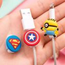 LAZI Silicon USB Cable Protector Charger Wire Saver Earphone Cable Winder Clip for Android Laptop Charging Cords...