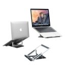LCARE Notebook Metal Stand, Foldable Laptop Stand, Built-in Foldable Legs & Phone Holder, Height-Adjustable...