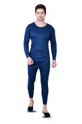 ldhsati Fashion Mens Cotton Thermal Set Fleece Winter Body Warmer Thermal 