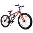 Leader Beast 24T City Bike Without Gear Single Speed for Ages 10 + Years, Frame Size: 16 Inches -Black/Orange...