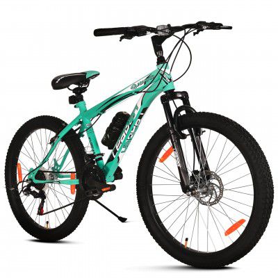Leader Gladiator 26t Multispeed (21 Speed) Gear Cycle | Free Pan India Installation| Disc Brake (26T, SEA Green Black)