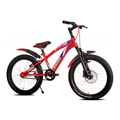 Leader Speedy Bike 20T Single Speed Kids Cycle with Front Suspension & Front Disc Brake Ideal for 7-10 Years Age