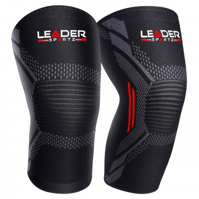 Leader Sportz Knee Support for Men/Women | 3D Knit Knee Brace for Pain Relief & Gym Exercises