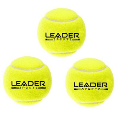 Leader Sportz Ultimate Cricket Tennis Ball for Tournaments & Street Matches (Pack of 3)
