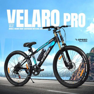 Leader Vivid Velaro Pro Double Crown Suspension 26T 7 Gear Cycle for Men 