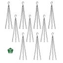 Leafy Tales Set of 10 Metal Hanging Chain - for Hanging Pots...