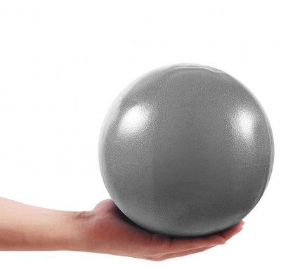 LEAFZY Compact 9" Mini Exercise & Yoga Ball (Grey)