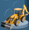 Learn With Fun 2 in 1 Unbreakable Pull Back JCB Construction Loader Truck Vehicle Toy for kids  (Yellow)...