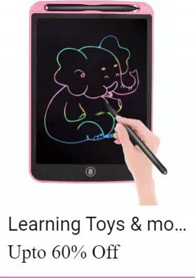 Learning Toys @ minimum 60% off in Flipkart Big Billion Days   