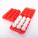 LEAWALL Portable Plastic Egg Holder Carrier Storage Box for 12 Eggs, 1 Piece, Multicolour....