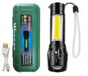 Led Flashlight Rechargeable USB Mini Torch Light, Ultra Brightest Small Flash Light Handheld Pocket Compact Portable Tiny Lamp with COB Side Lantern, High Powered Tactical Travel Flashlights 1 Pack...