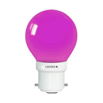 LEDURE 0.5W Night Lamp bulb for Bedroom | 0.5W LED Bulb | Decorative Light |B22 Holder Lamp Pink