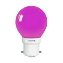 LEDURE 0.5W Night Lamp bulb for Bedroom | 0.5W LED Bulb | Decorative Light |B22 Holder Lamp Pink...