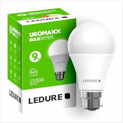 LEDURE Uromax 9W LED Bulb with B22 Base | Cool White Led Bulb (Pack of 1)