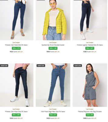 Ajio: Upto 70% Off ON Lee Cooper Clothing | FOR WOMEN's