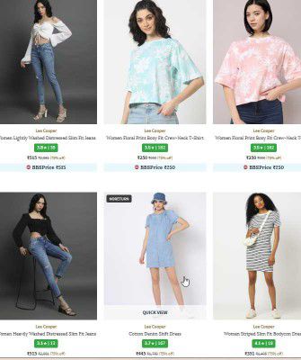 Upto 80% Off - Lee Cooper women's Clothing