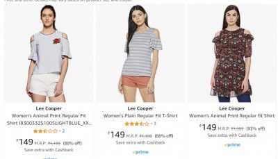 Lee Cooper Women's Clothing Up to 85% off
