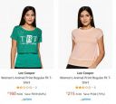 Lee Cooper Women's T-Shirt Upto 80% Off...