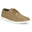 LEE GREEM Men's Beige Comfortable & Smart Canvas Lace Up Running Walking Casual Canvas Shoes Sneakers 7 UK IND...