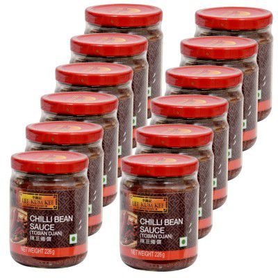 Lee Kum Kee Chilli Bean Sauce Toban Djan, 7.97 oz / 226 g, 12 Pack