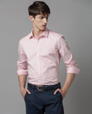 LEE  Men Regular Fit Solid Spread Collar Casual Shirt