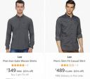Lee Men Shirts Starts ₹349...