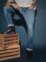 LEE  Men Straight Fit Mid Rise Blue Jeans...