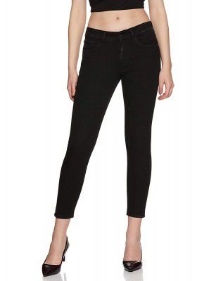 Lee Women's Skinny Fit Jeans (L38068248147_Dark Stone Black_26)