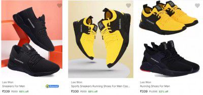 Flipkart : Lee Won Men’s Sports Shoes Upto 83% Off