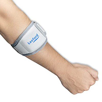 Leeford Tennis Elbow Support Brace offers pain relief an adjustable compression pad, ideal 