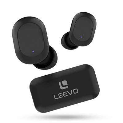 Leevo Love Buds Truly Wireless in-Ear Buds with Soft bass, Integrated Touch Controls with a Tiny Type-C Charging Case