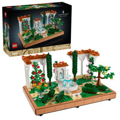 LEGO Icons Fountain Garden Home and Office Decor