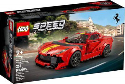 LEGO Speed Champions Ferrari 812 Competizione 76914 Building Toy Set (261 Pieces),Multi