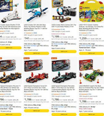 Grab : Upto 50% Off On Lego Toys