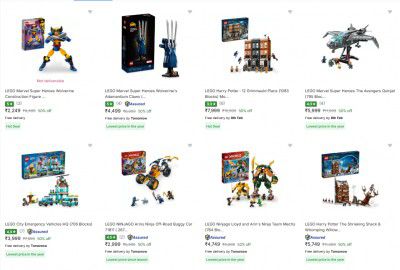 LEGO Toys Set Starting Rs. 2249 | Minimum 50% OFF