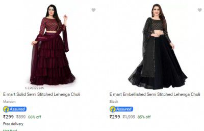 Lehenga Cholis Starts ₹299
