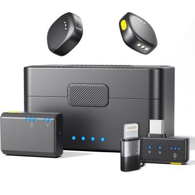 LEKATO Wireless Microphone with Noise Reduction for Camera DSLR