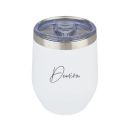 LEMONADE Personalized Travel Mug - Signature | Insulated Mug, Double Vacuum Insulated Travel Coffee Mug with Lid, 350ml (Stainless Steel - White)...
