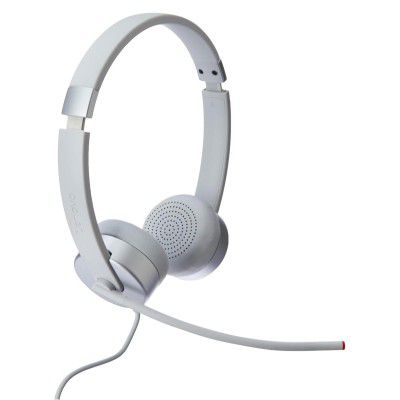 Lenovo 100 Stereo Analogue Wired On Ear Headphones with Mic (Cloud Grey)
