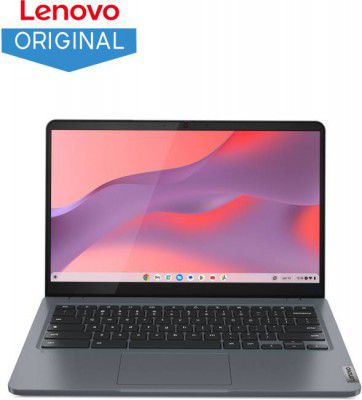 Lenovo Chromebook Intel Pentium Quad Core N100 - (4 GB/128 GB EMMC Storage/Chrome OS) 14IAN8 Chromebook Laptop  (14 Inch, 1.45 Kg)