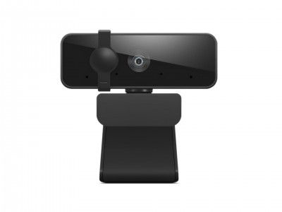 Lenovo FHD USB Webcam with Full Stereo Dual Built-in Mics | FHD 1080P 2.1 Megapixel Digital CMOS Camera |(4XC1B34802), Black