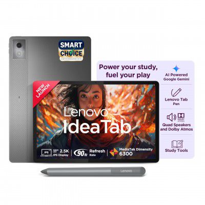 Lenovo Idea Tab with Pen|5G + Wi-Fi|11 Inch,2.5K Display with 500 Nits Brightness|8 GB RAM + 256 GB ROM | Android 15
