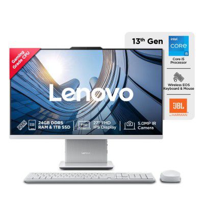 Lenovo IdeaCentre AIO Intel Core i5-13420H 27" FHD (24GB RAM/1TB SSD), F0HM00W6IN All-in-One Desktop