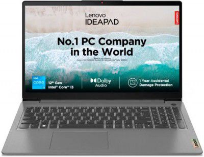 Lenovo IdeaPad 3 Intel Core i3 1215U 15IAU7 (8 GB/512 GB SSD) Thin and Light Laptop  (15.6 Inch, 1.63 Kg)