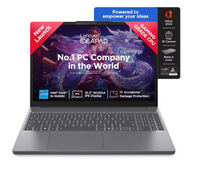 Lenovo IdeaPad Slim 3 13th Gen Intel Core i5-13420H 15.3 inch (38.8cm) WUXGA IPS Laptop (16GB RAM/512GB SSD), 83K101JEIN