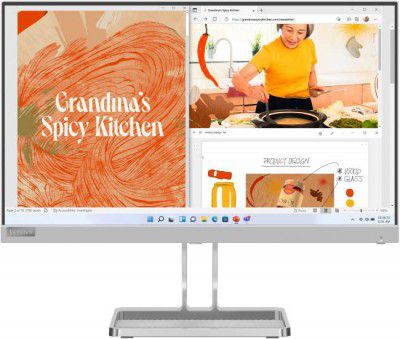 Lenovo L-Series (22 inch) Full HD LED Backlit IPS Panel Ultraslim Monitor (L22i-40)