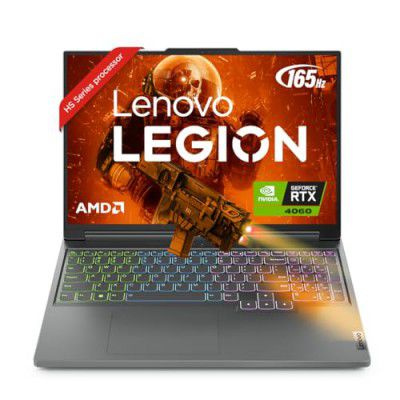 Lenovo Legion Slim 5 AMD Ryzen 7 7840HS 16" (40.64cm) WQXGA IPS 165Hz 300Nits Gaming Laptop (16GB/1TB SSD/Win 11/Office 2021/NVIDIA RTX 4060 8GB/Alexa/3 Month Game Pass/Storm Grey/2.4Kg), 82Y9009J